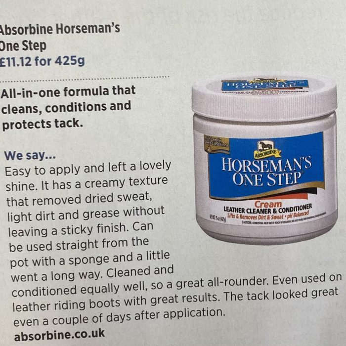 absorbine one-steop in Horse and rider magazine