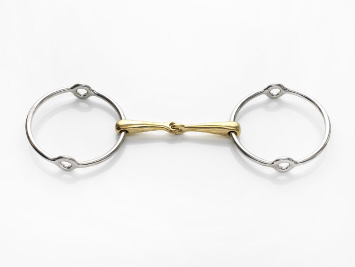 PONY 2 Inch Loose Ring Snaffle Bit - Bradoon With Copper Inlay - Western - On Time Trader England
